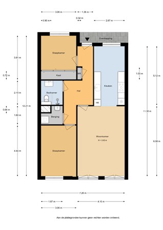 Floor plan - Coelhorst 36, 3452 JJ Vleuten 